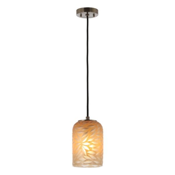 1-Light Farmhouse Saddlebrown Pendant Lighting