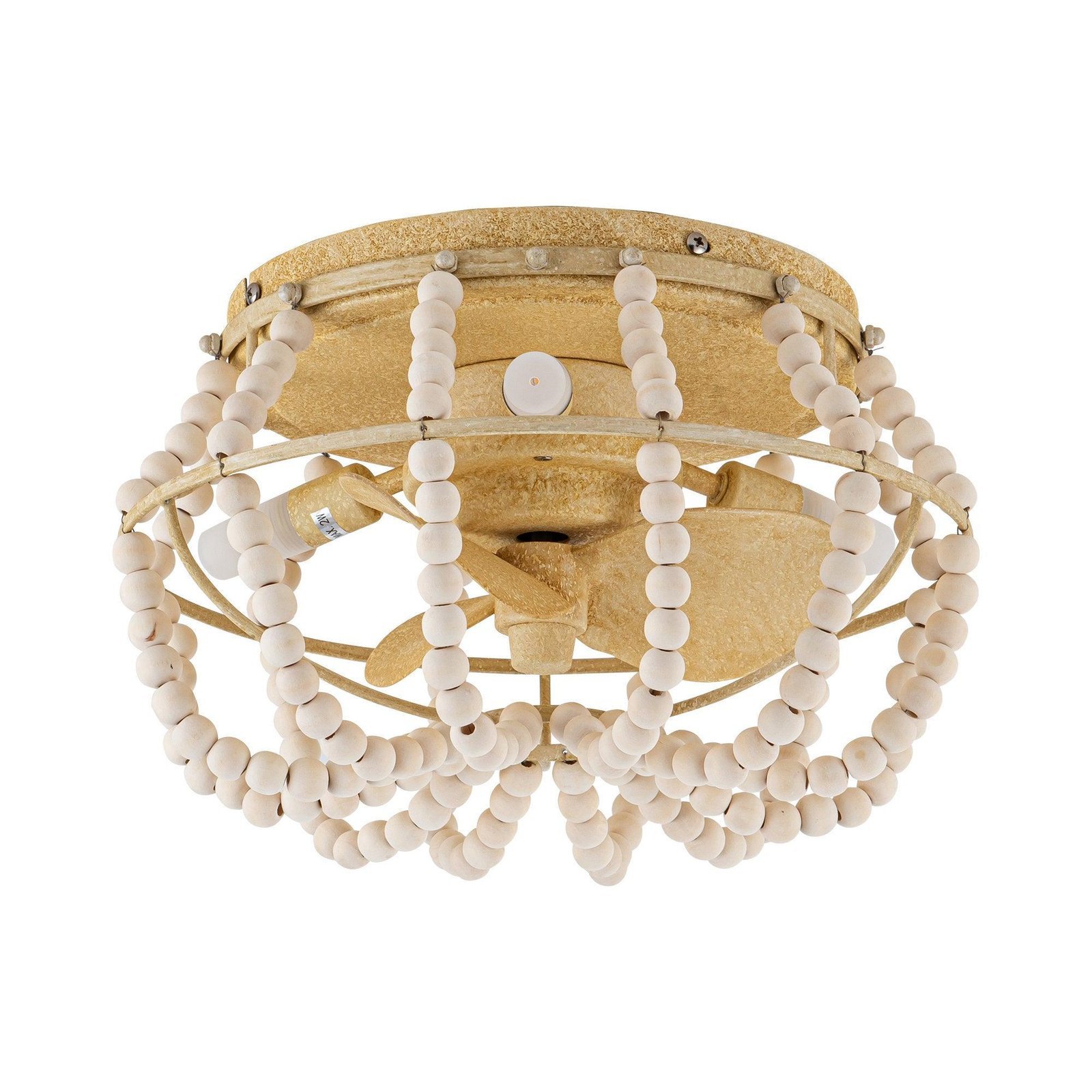 13" Farmhouse DC Motor Flush Mount Reversible Ceiling Fan with Lighting and Remote Control - Image 2