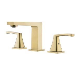 2 Handle Widespread Bathroom Faucet 3 Hole Bathroom Sink Faucet Commercial Modern Deck Mounted Bathroom Basin Vanity Tap