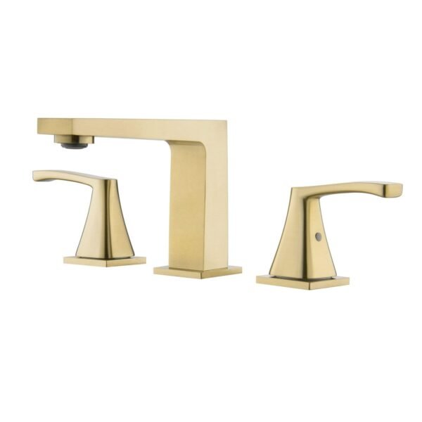 2 Handle Widespread Bathroom Faucet 3 Hole Bathroom Sink Faucet Commercial Modern Deck Mounted Bathroom Basin Vanity Tap