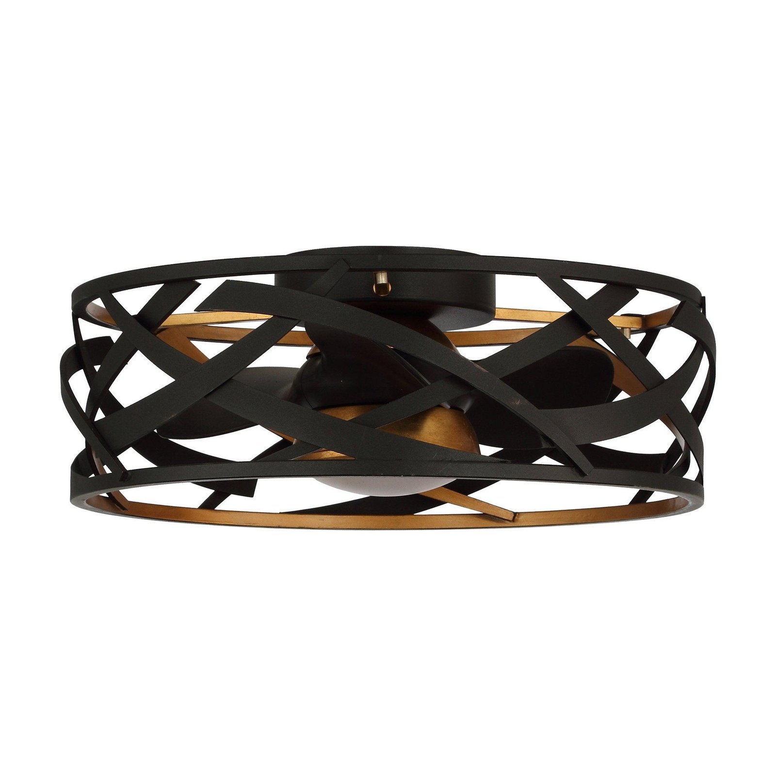 21" Ahmedabad Industrial DC Motor Flush Mount Reversible Ceiling Fan with LED Lighting and Remote Control - Image 2