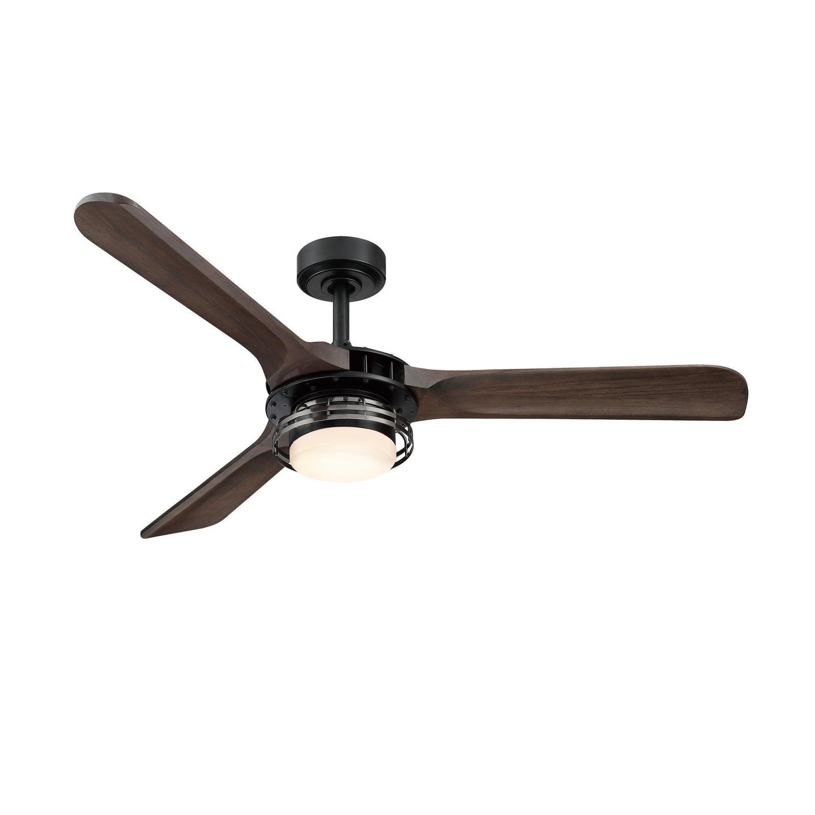 52" Aerofanture Industrial DC Motor Downrod Mount Reversible Ceiling Fan with Lighting and Remote Control - Image 2