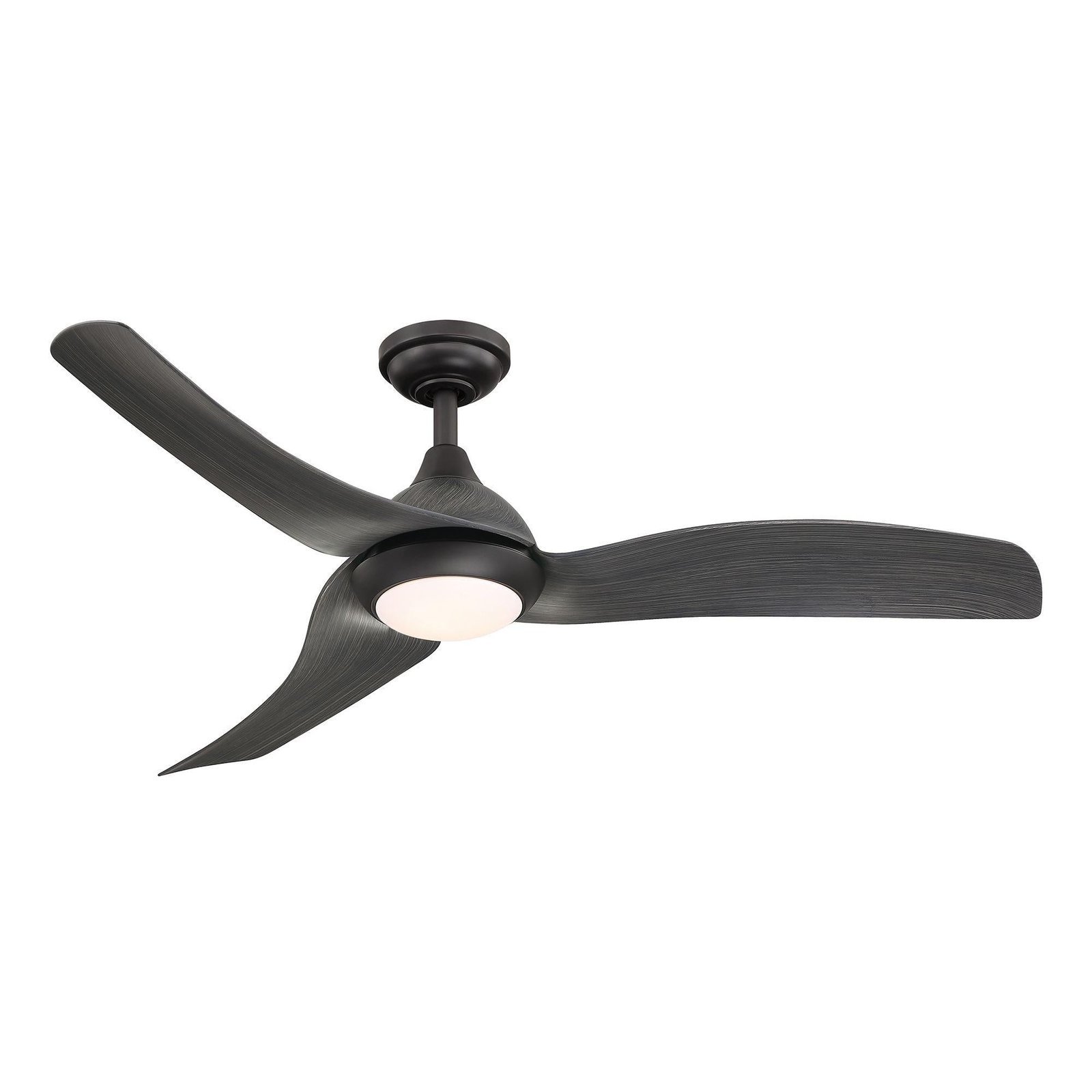 52" Industrial DC Motor Downrod Mount Reversible Ceiling Fan with LED Lighting and Remote Control - Image 2