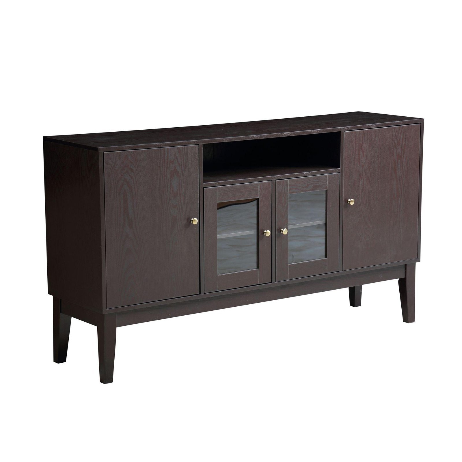 59" Wide 4-Door Buffet Cabinet TV Console Table - Image 2
