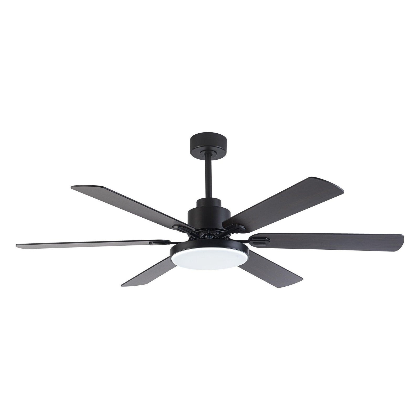 60" Industrial DC Motor Downrod Mount Reversible Ceiling Fan with Lighting and Remote Control - Image 2