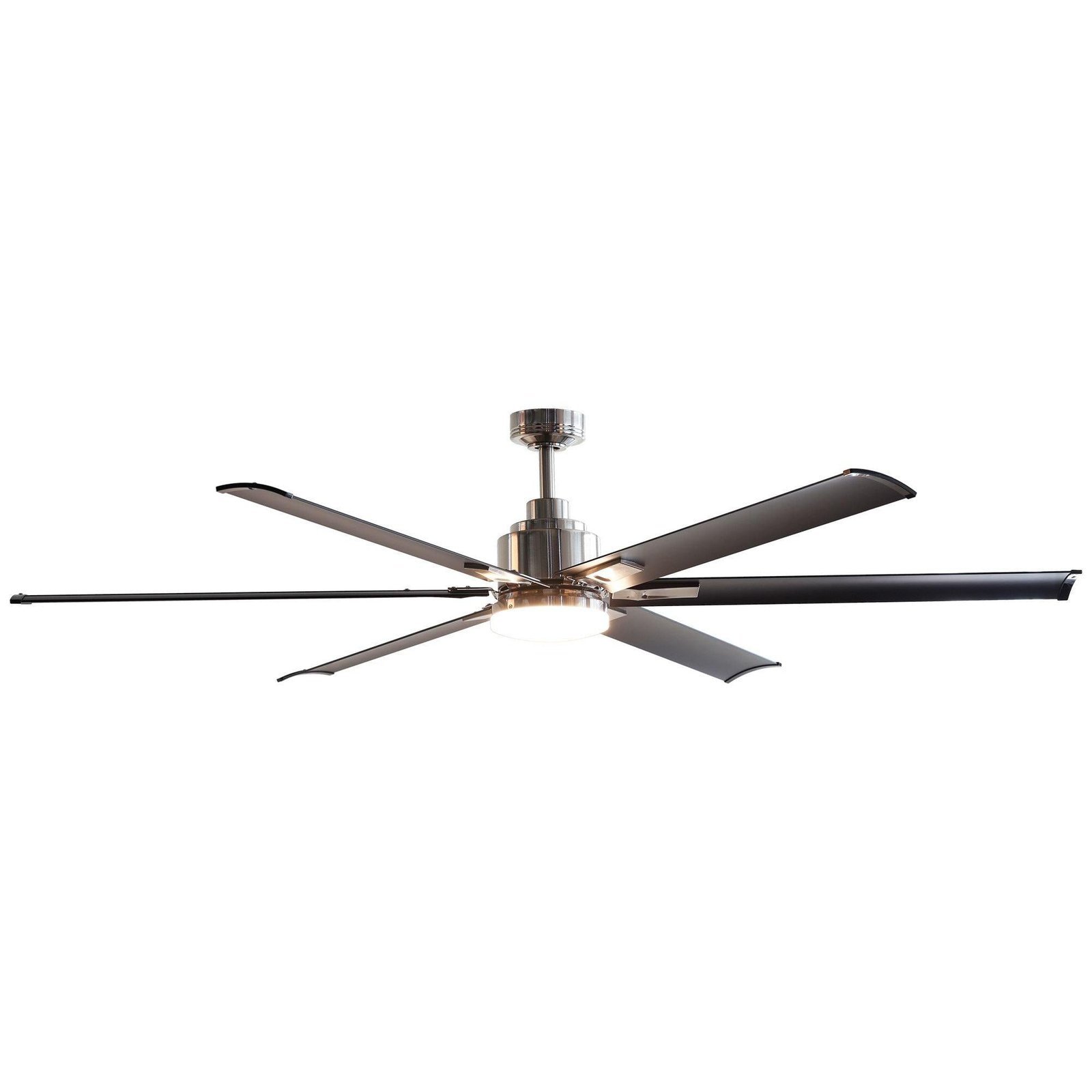 72" Bankston Modern DC Motor Downrod Mount Reversible Ceiling Fan with Lighting and Remote Control - Image 2