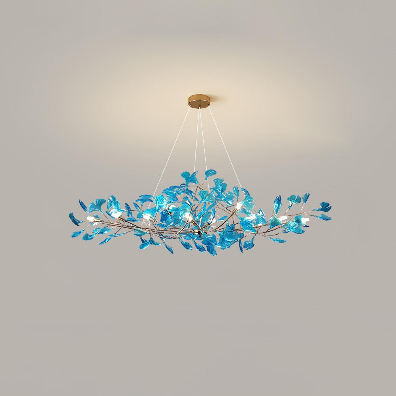 Acrylic Ginkgo Leaf Chandelier - Image 2