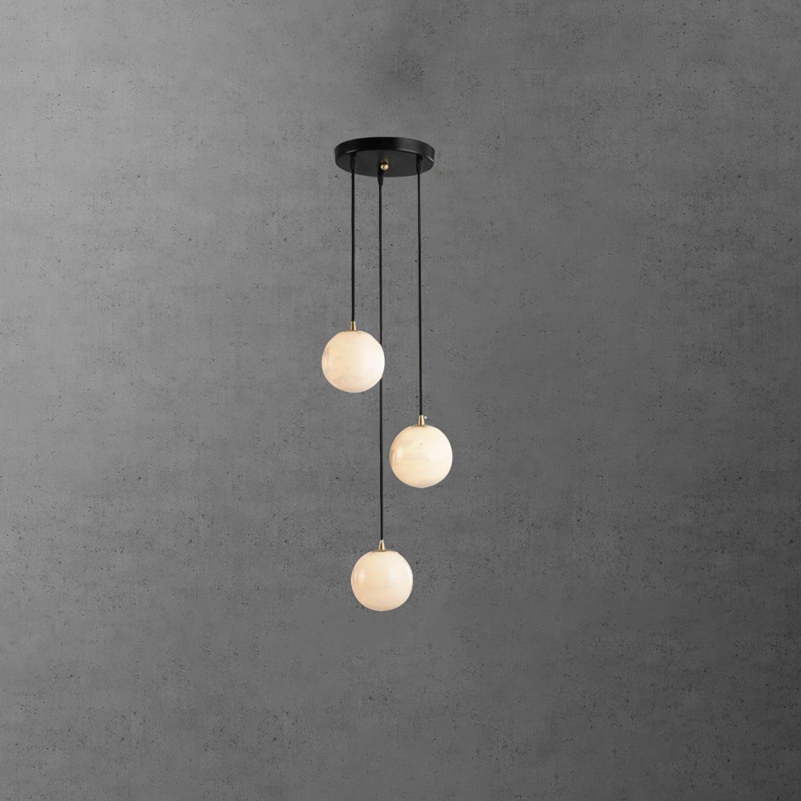 Alabaster Balls Cluster Chandelier - Image 2