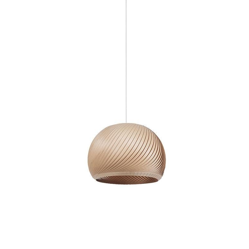 Aurora Whorl Wood Pendant Lamp - Image 2
