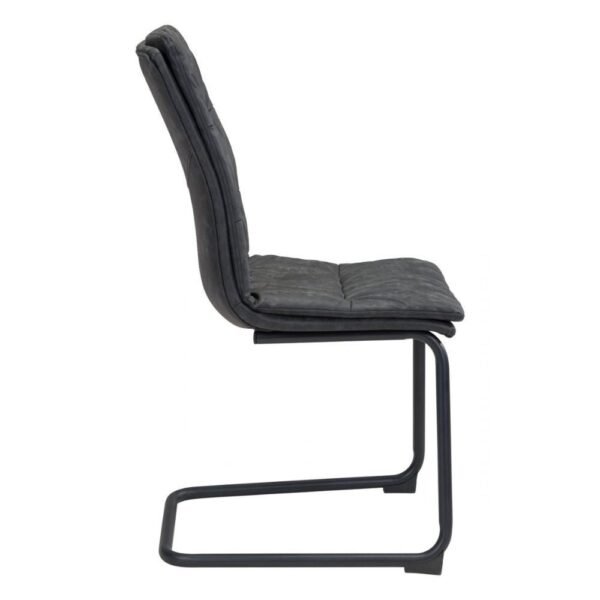 Dining Chair | Black Faux Leather | Inside - Image 4