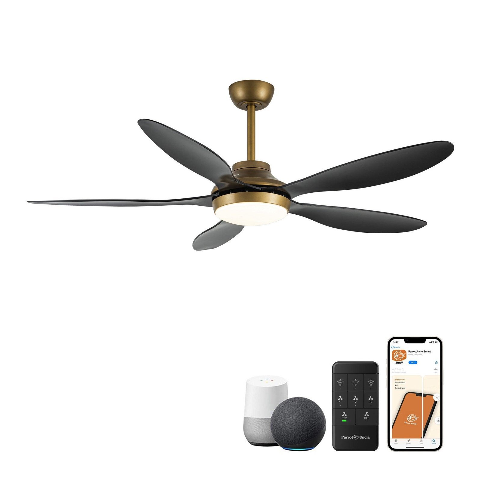 52" Punjab Smart Fan with LED Light