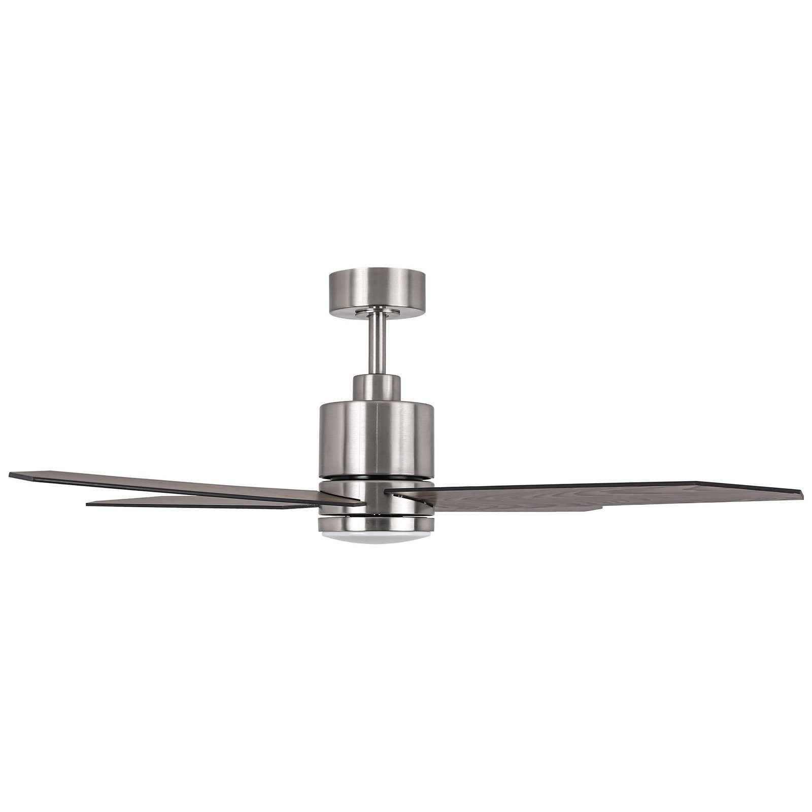 52" Ashby Industrial Satin Nickel DC Motor Ceiling Fan with LED Lighting and Remote Control - Image 2