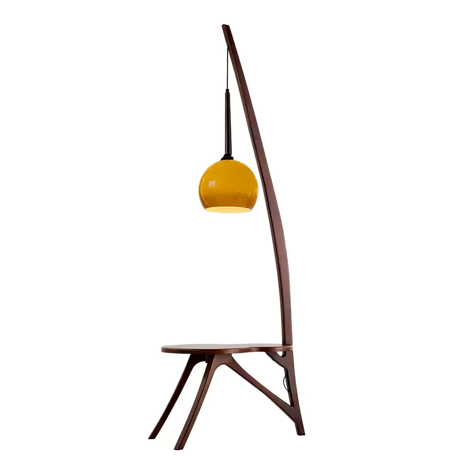 Arc Wood Hanging Floor Lamp - Image 2